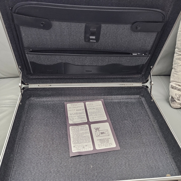 Silver Hard Shell Briefcase